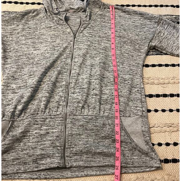 Athleta heather Gray Full-Zip Jacket  - Size L - Picture 9 of 13